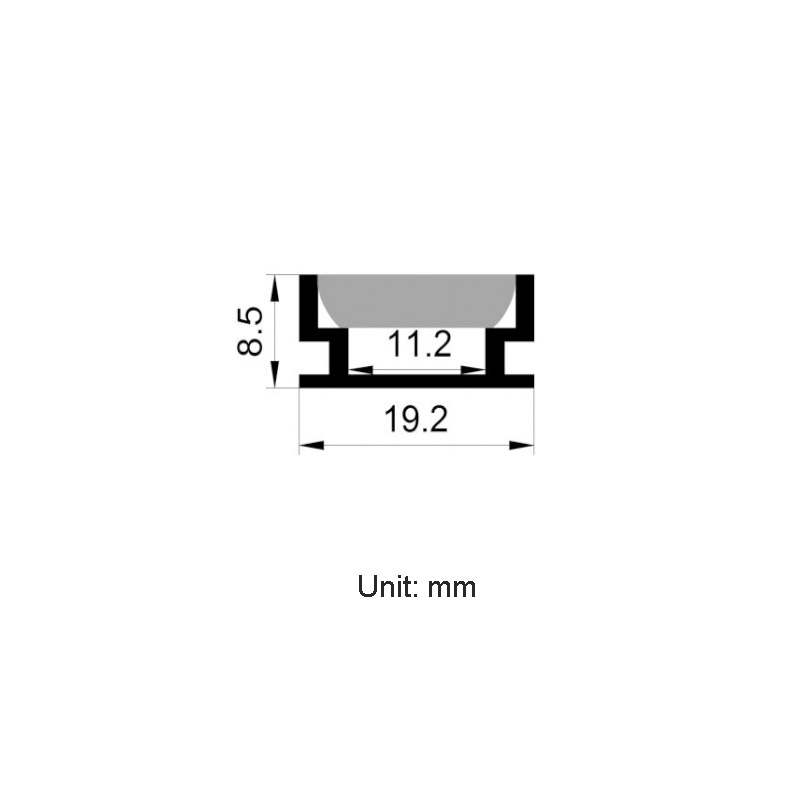 Floor LED Aluminum Profile For 10mm LED Strip Lighting Floor LED Aluminum Profile For 10mm LED Strip Lighting
